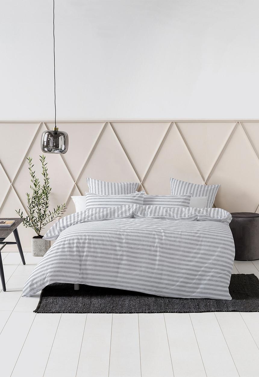 Linen House - Charlie Duvet Cover Set - Grey