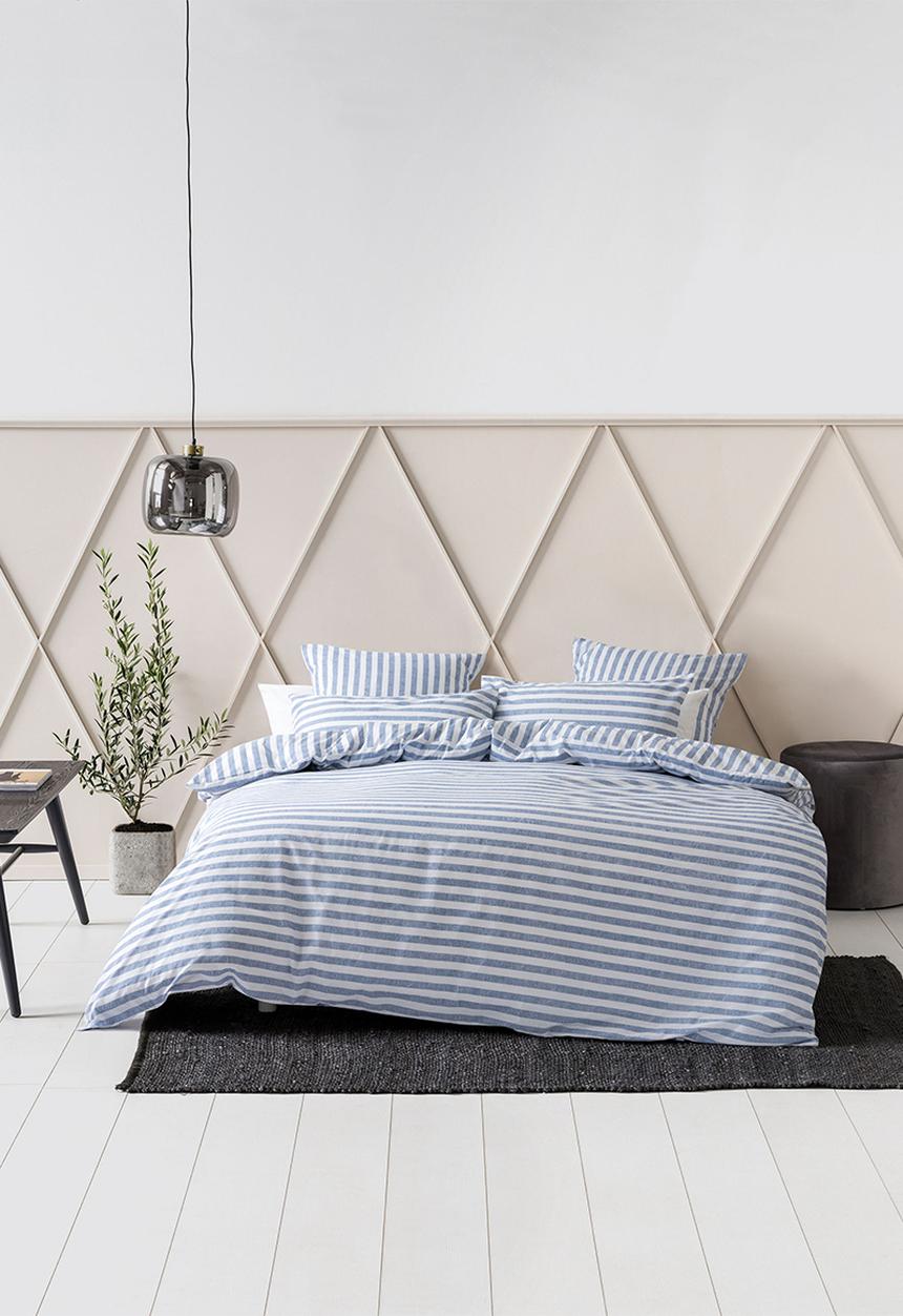 Linen House - Charlie Duvet Cover Set Denim - Blue