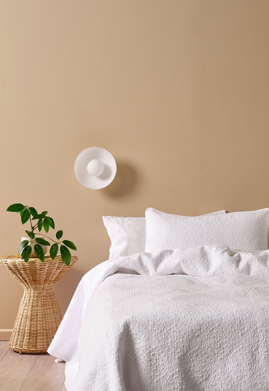 Linen House - Lilou Quilt & Pillowcase Sham set - White