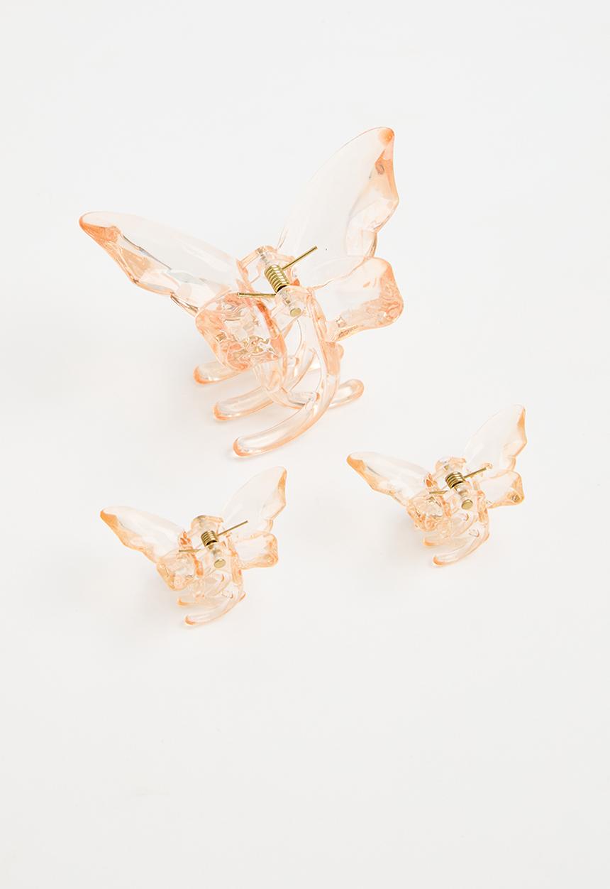 Pop Candy -  3 Pack hair clips - orange