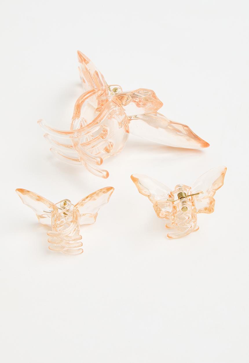Pop Candy -  3 Pack hair clips - orange