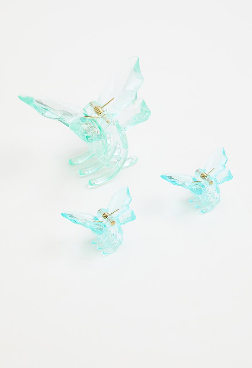 Pop Candy - 3 Pack hair clips - blue