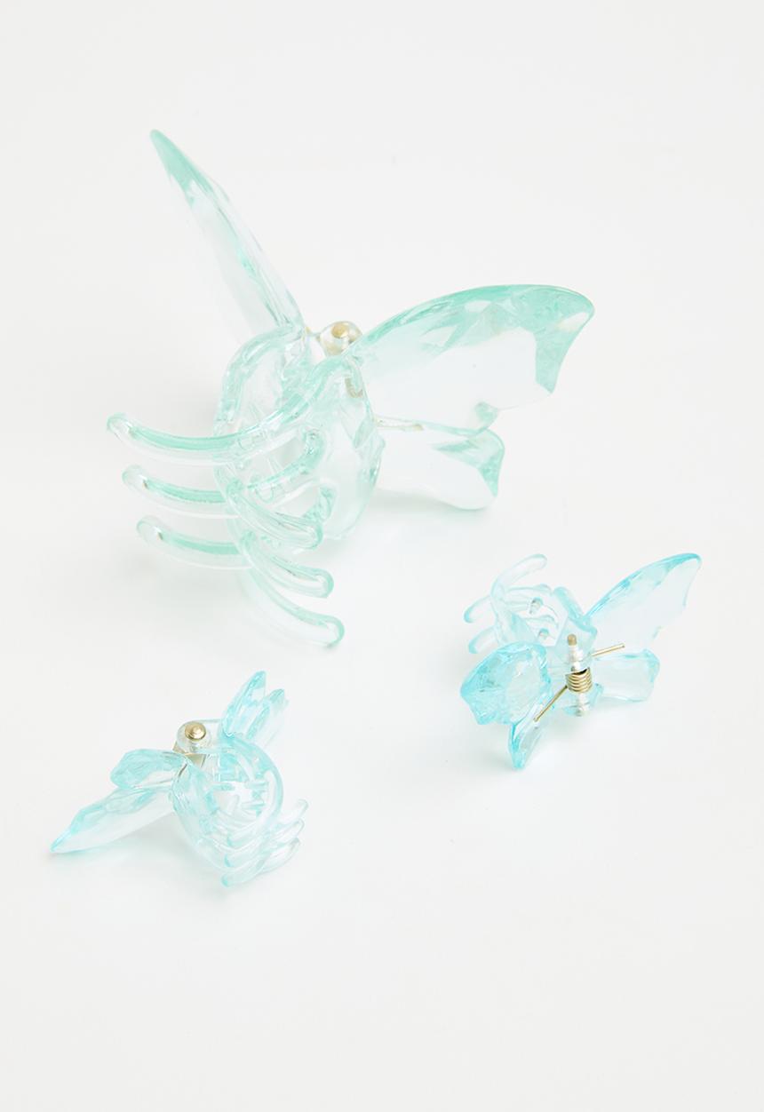 Pop Candy - 3 Pack hair clips - blue