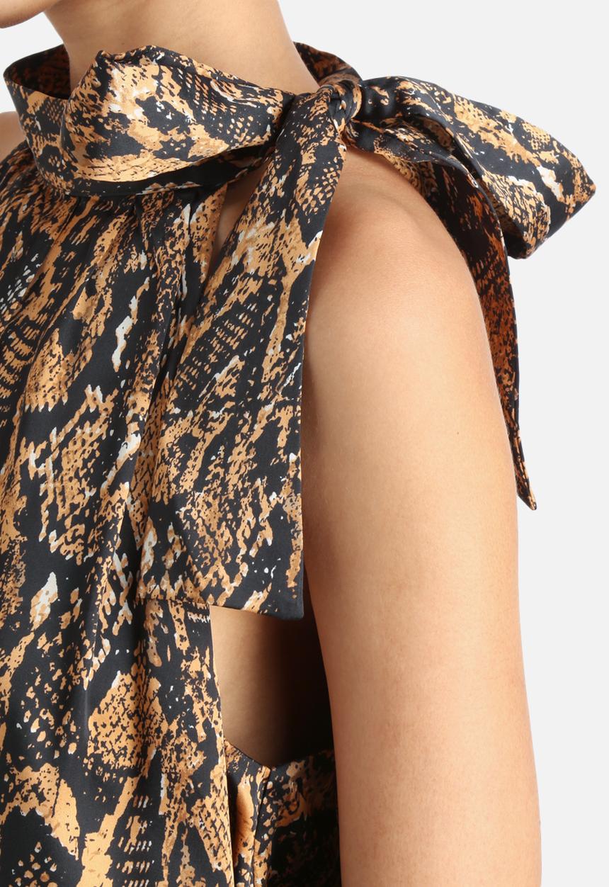 Lavish Alice - High Neck Floaty Crop Top
