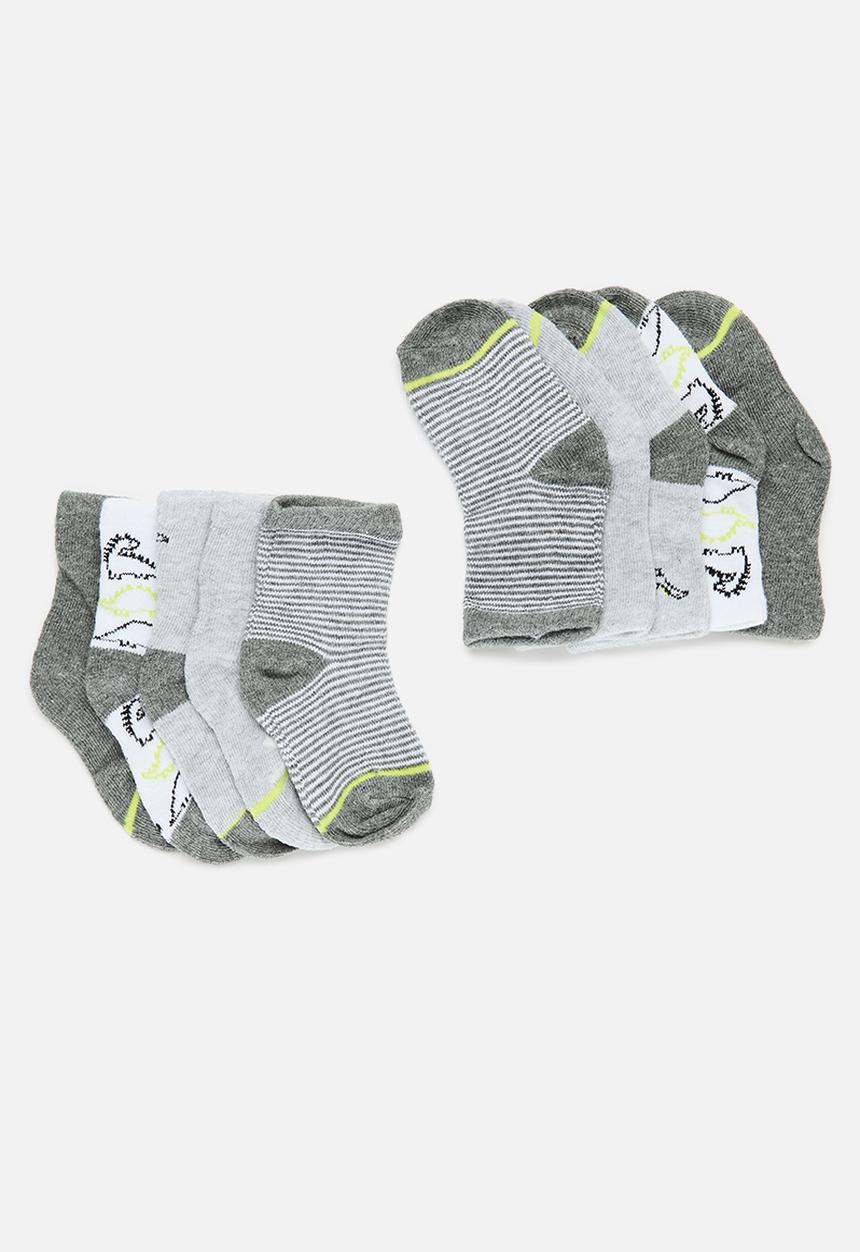 MINOTI - 5 Pack boys socks - grey