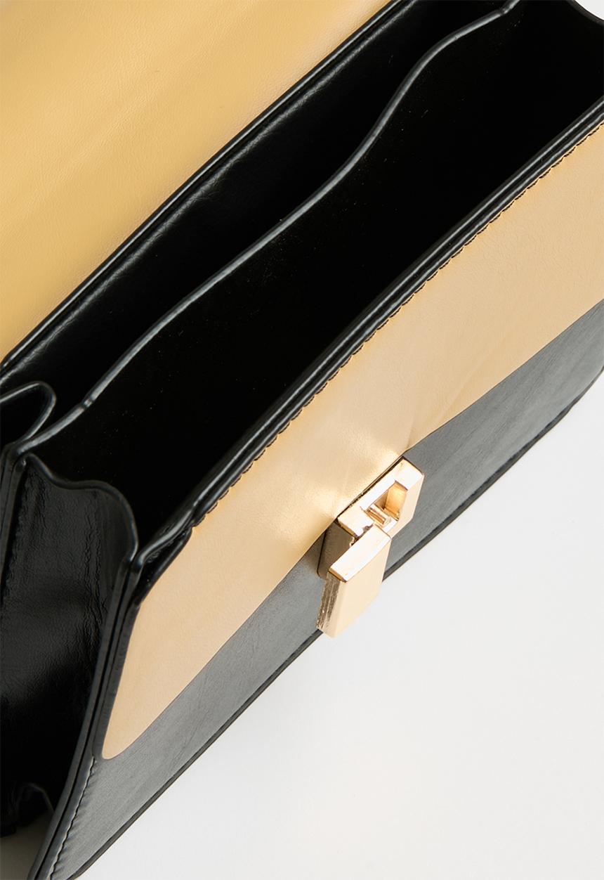 edit - Melody top handle bag - green & black
