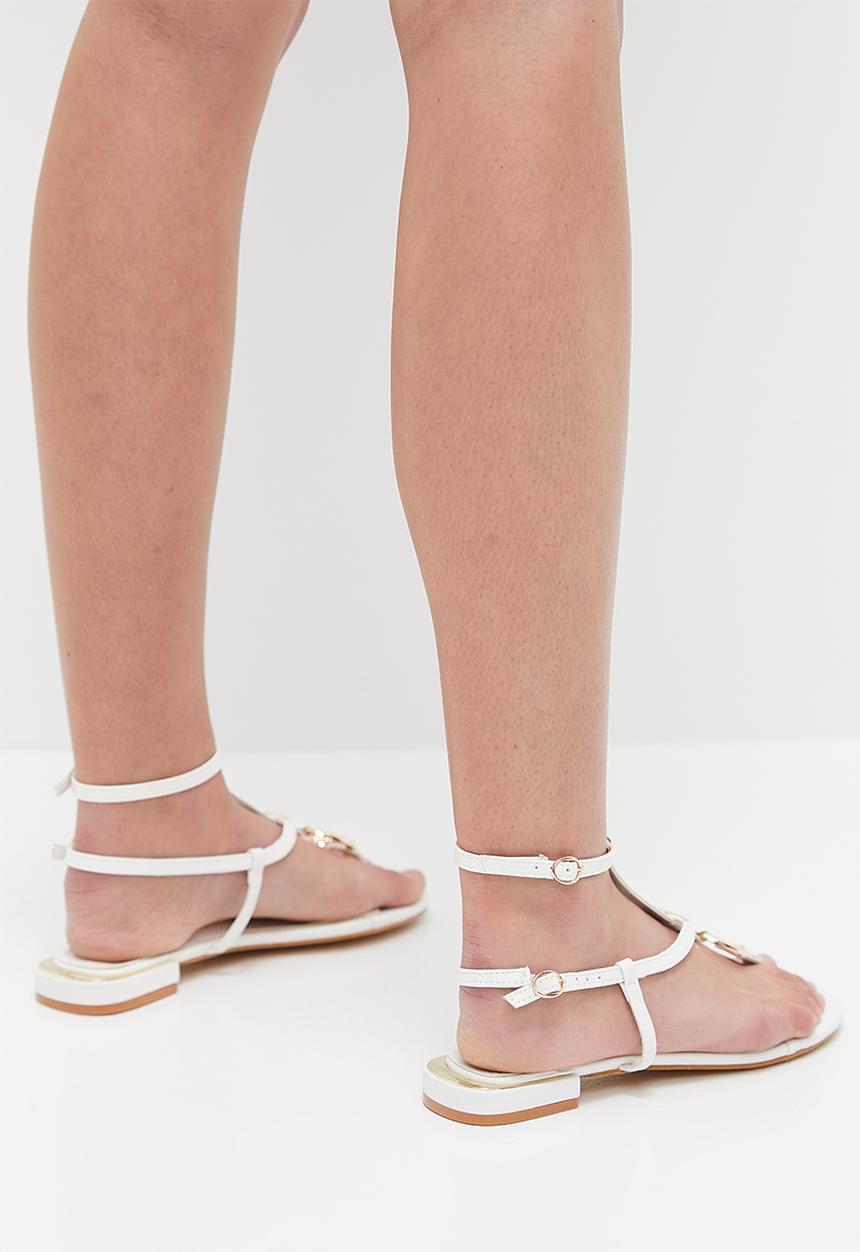 SISSY BOY - Recap gladiator sandal - white
