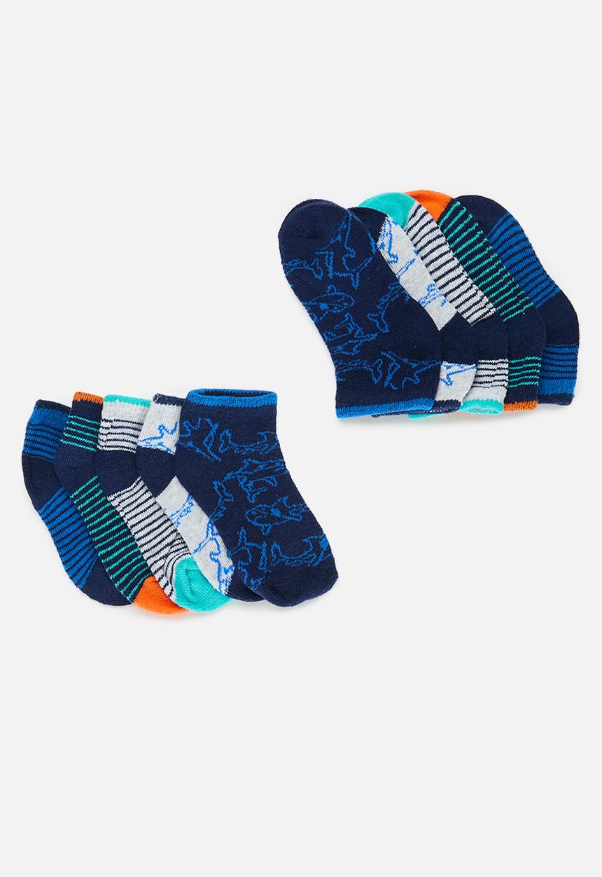 MINOTI - 5 Pack boys socks - blue 