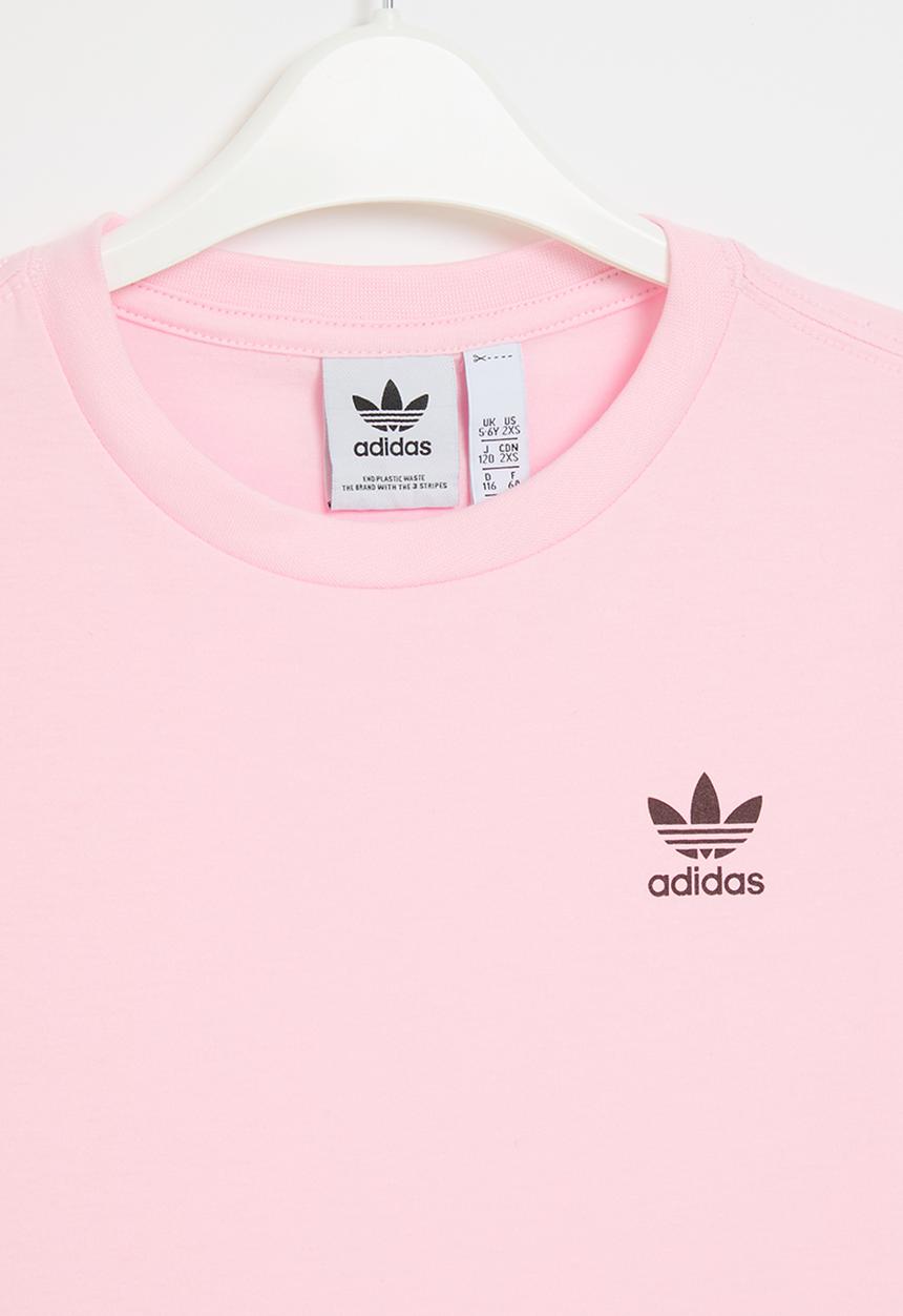 adidas Originals - Ess tee y - clear pink & maroon