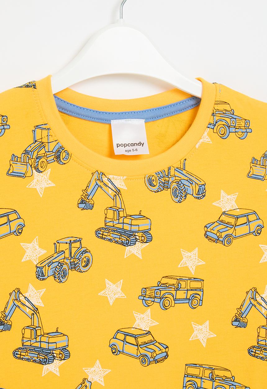 Pop Candy - Printed  tee - yellow
