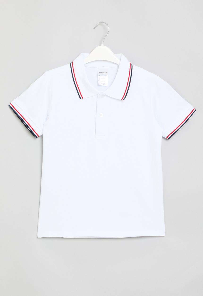 Pop Candy - Older boys polo shirt - white