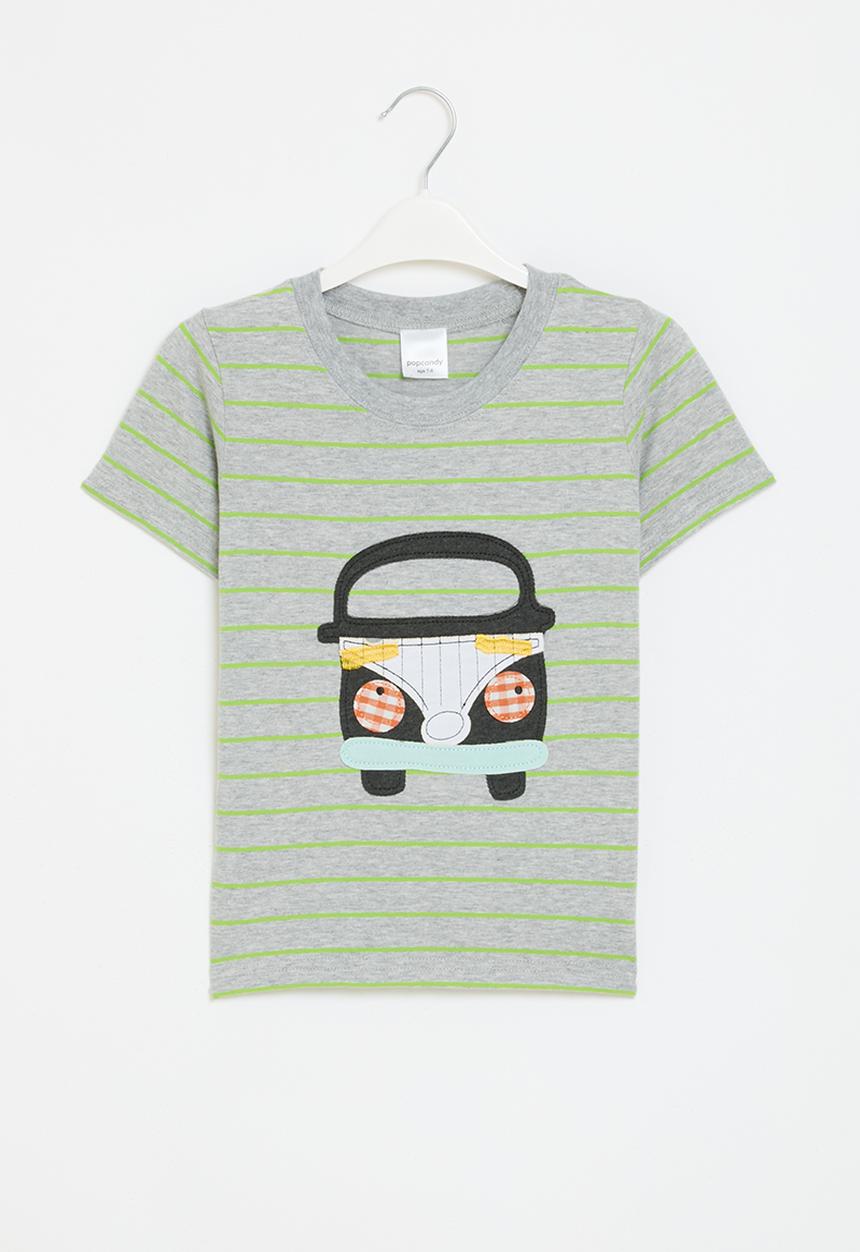 Pop Candy - Printed tee - grey 