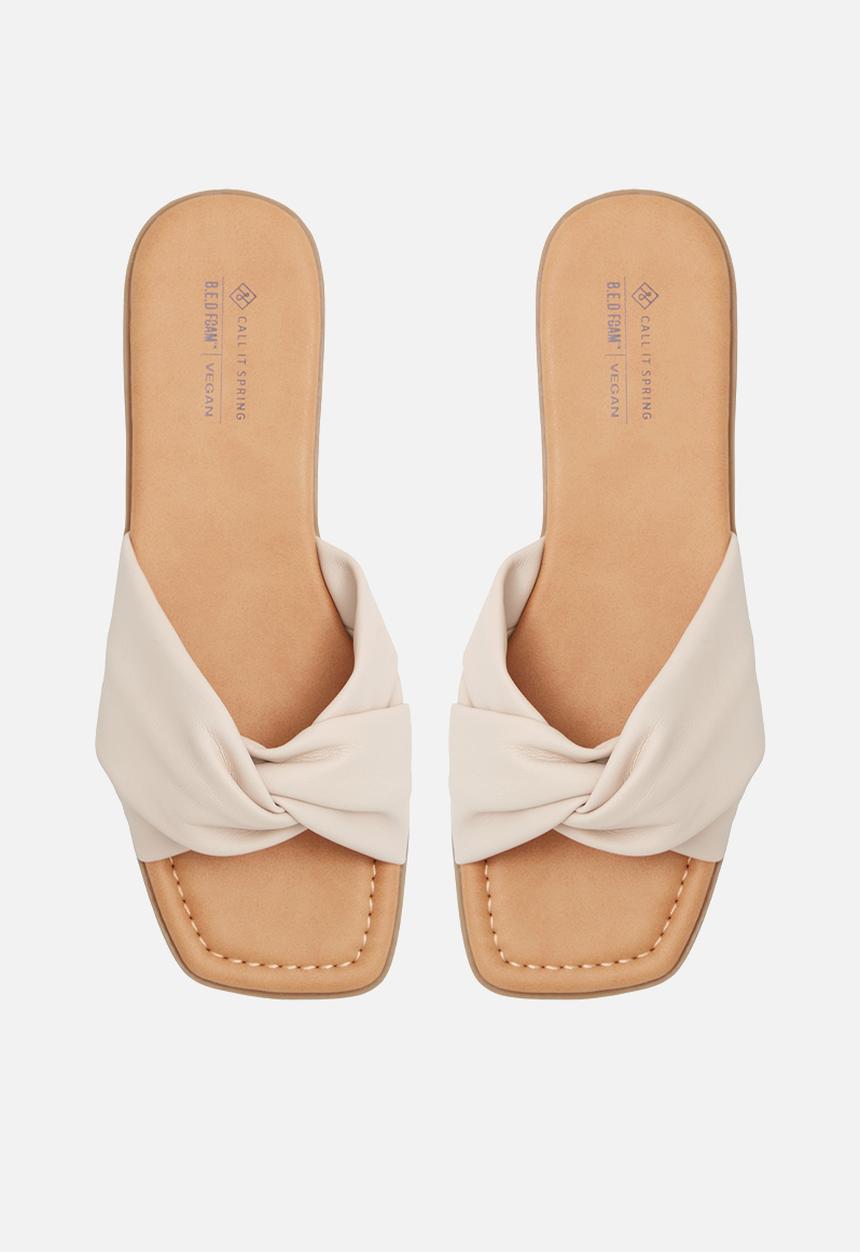 Call It Spring - Peaches slip-on sandal - bone