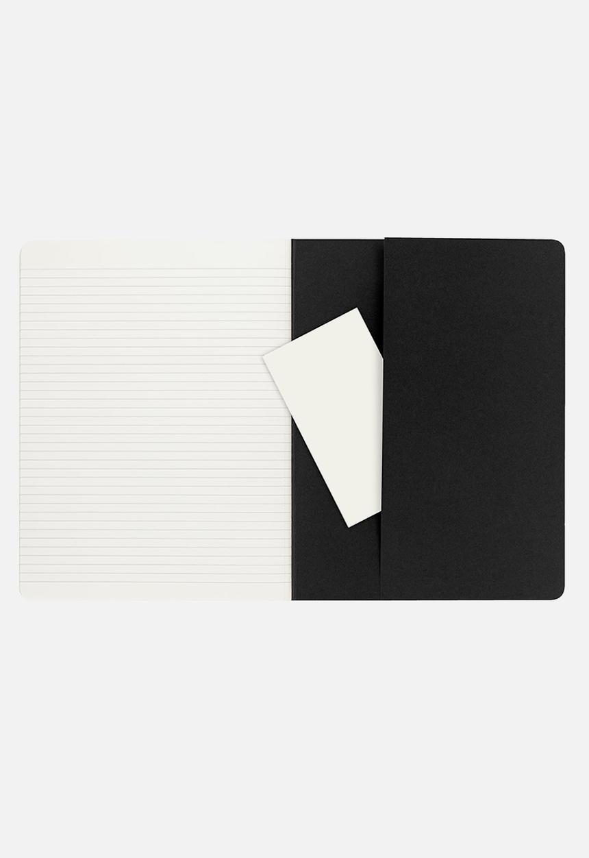 Moleskine - Cahier xlarge ruled pack of 3 - black