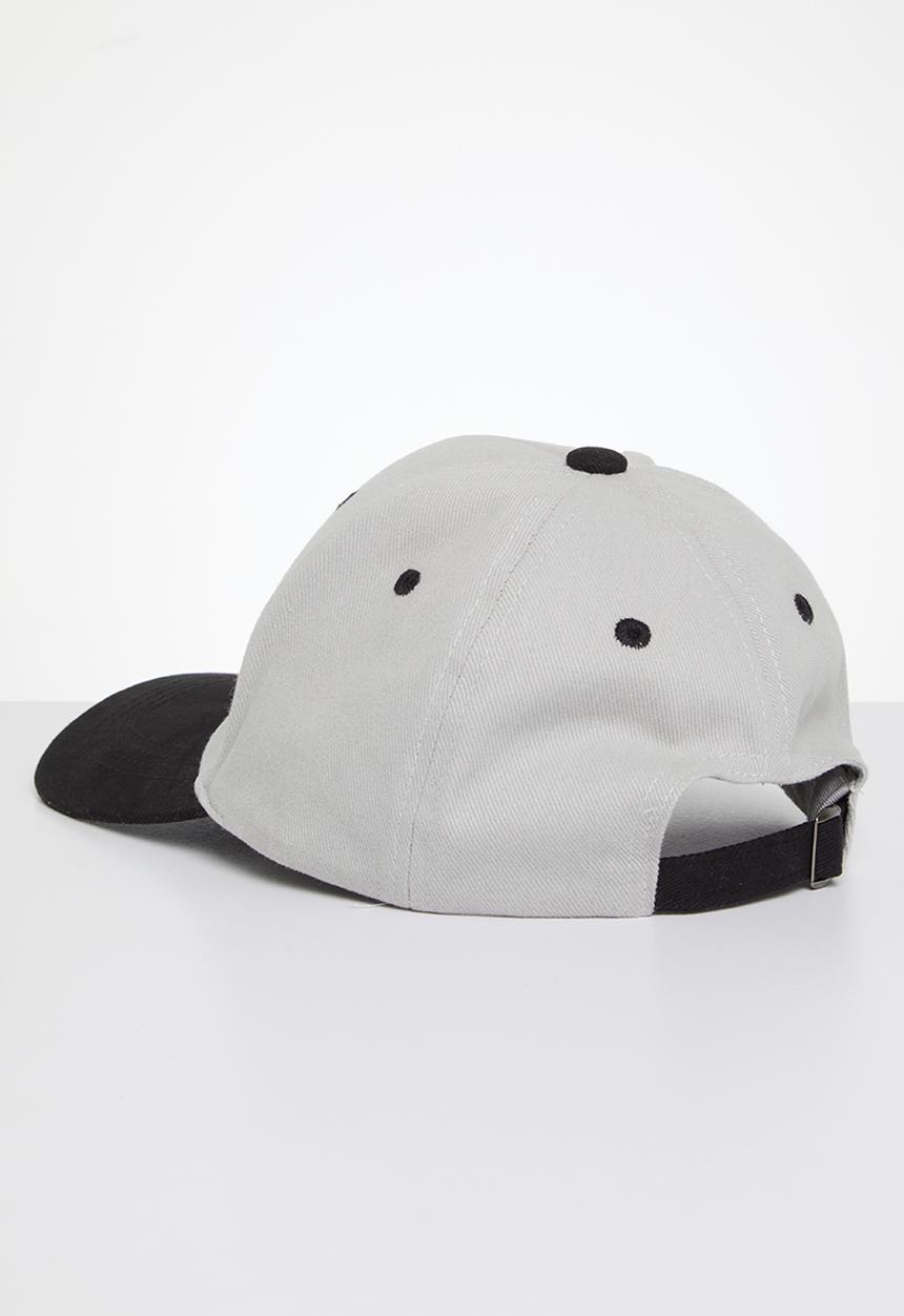 Lark & Crosse - Dad peak cap - grey & black 