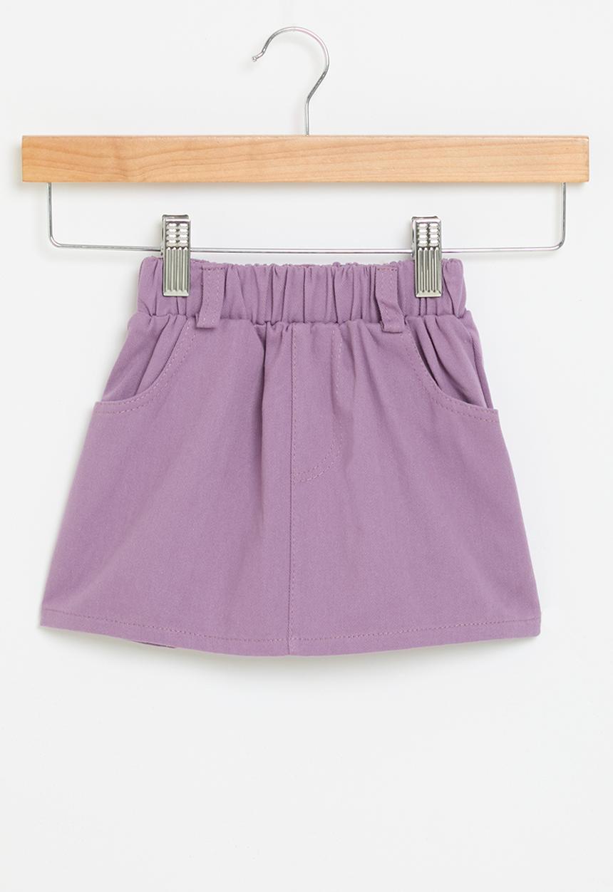 Pop Candy - Elastic waist  skirt - purple