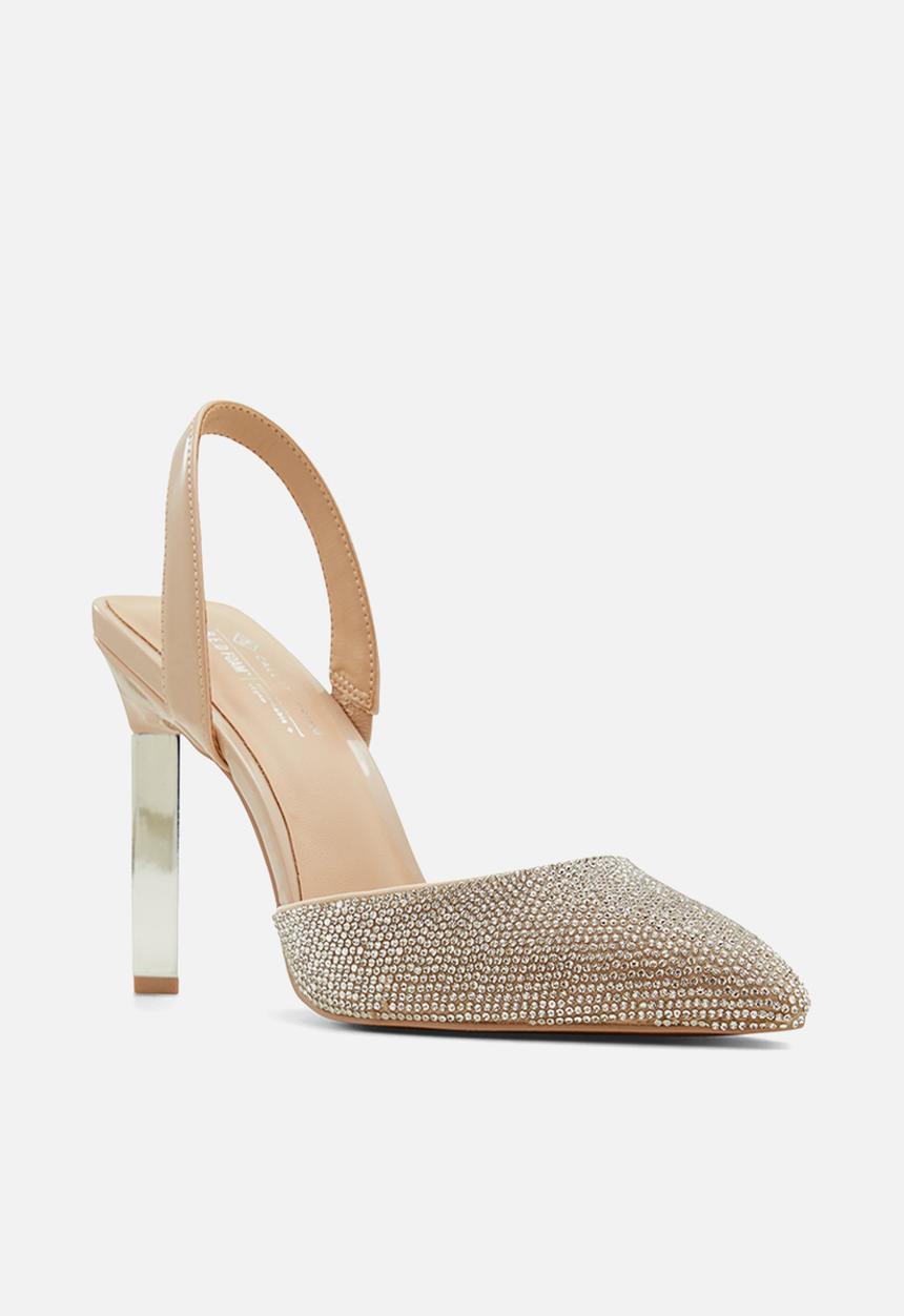 Call It Spring - Jamila slingback court - bone shiny