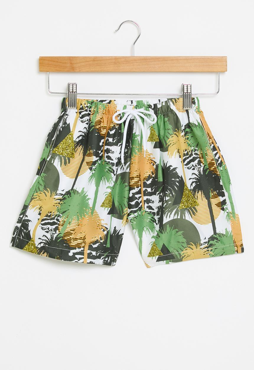 Pop Candy - Board shorts -  green & yellow 