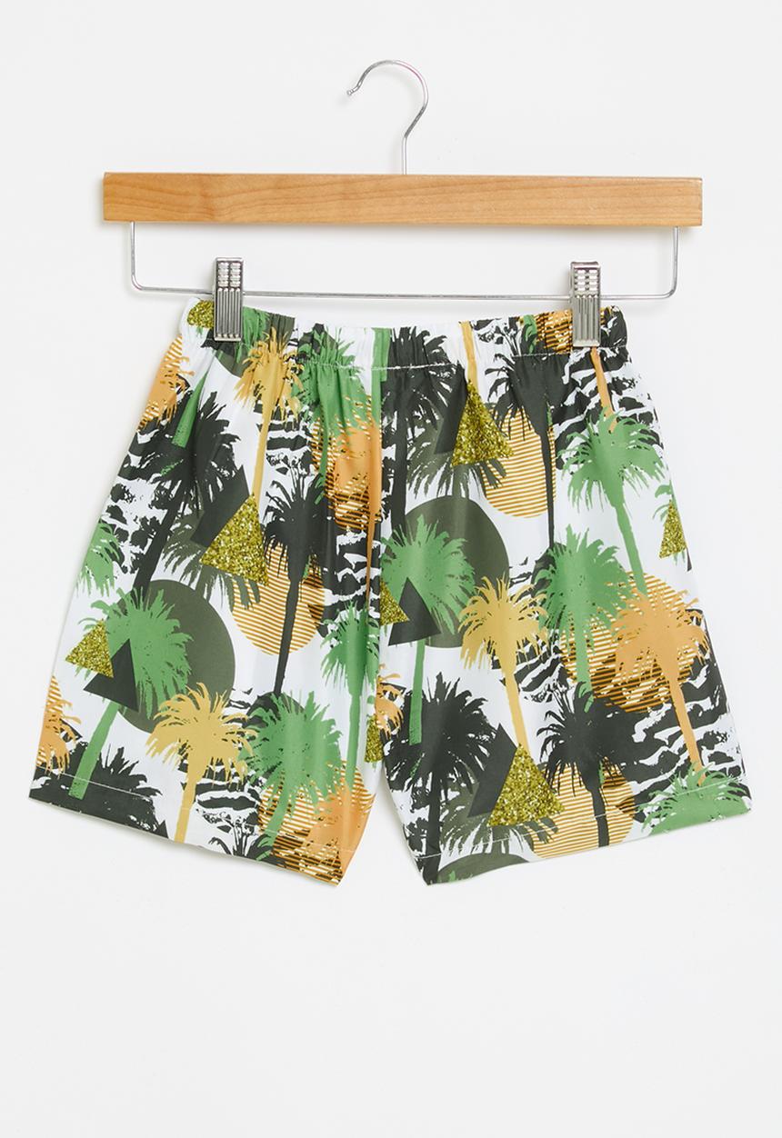 Pop Candy - Board shorts -  green & yellow 