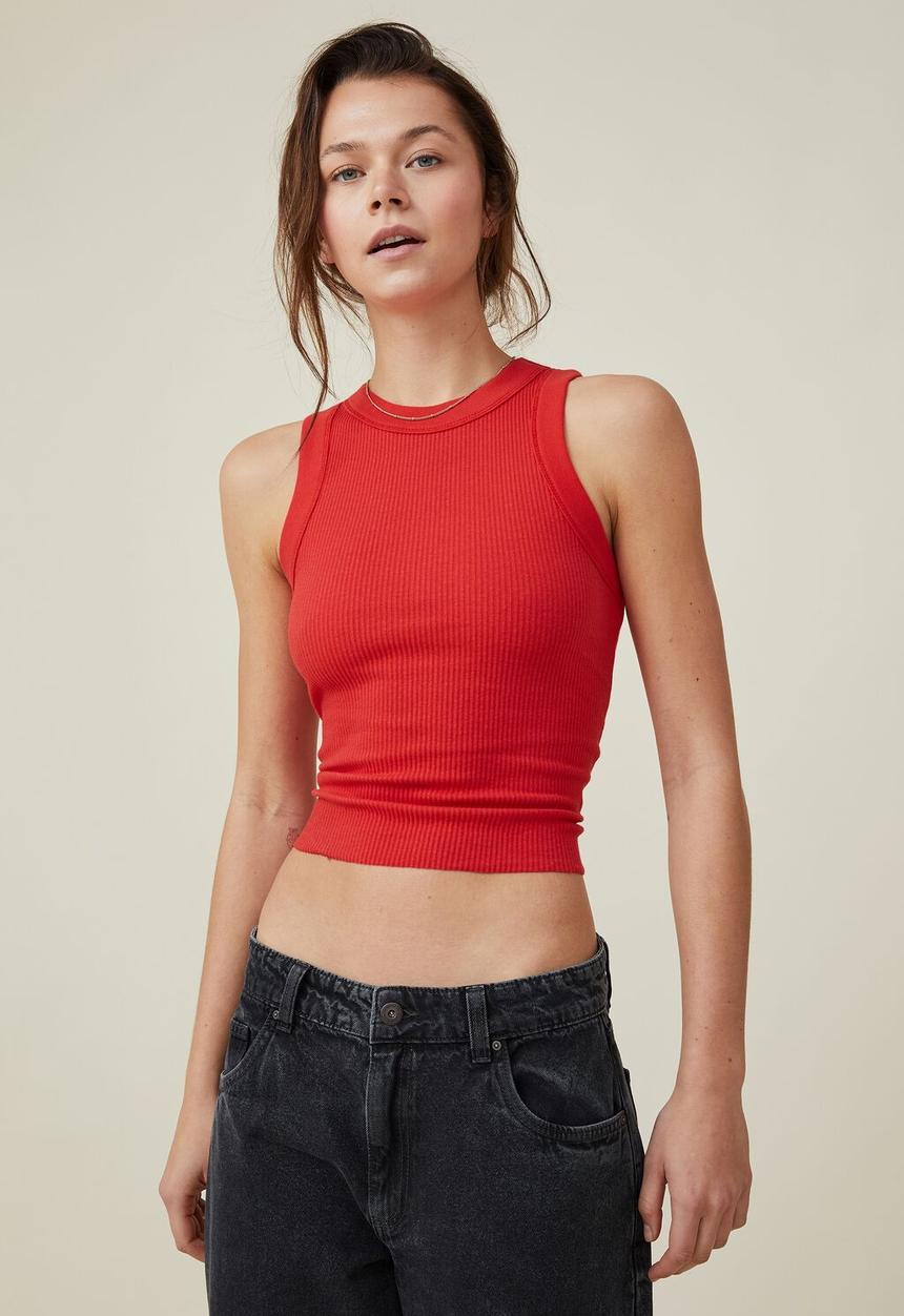 Cotton On - The 91 tank - summery red