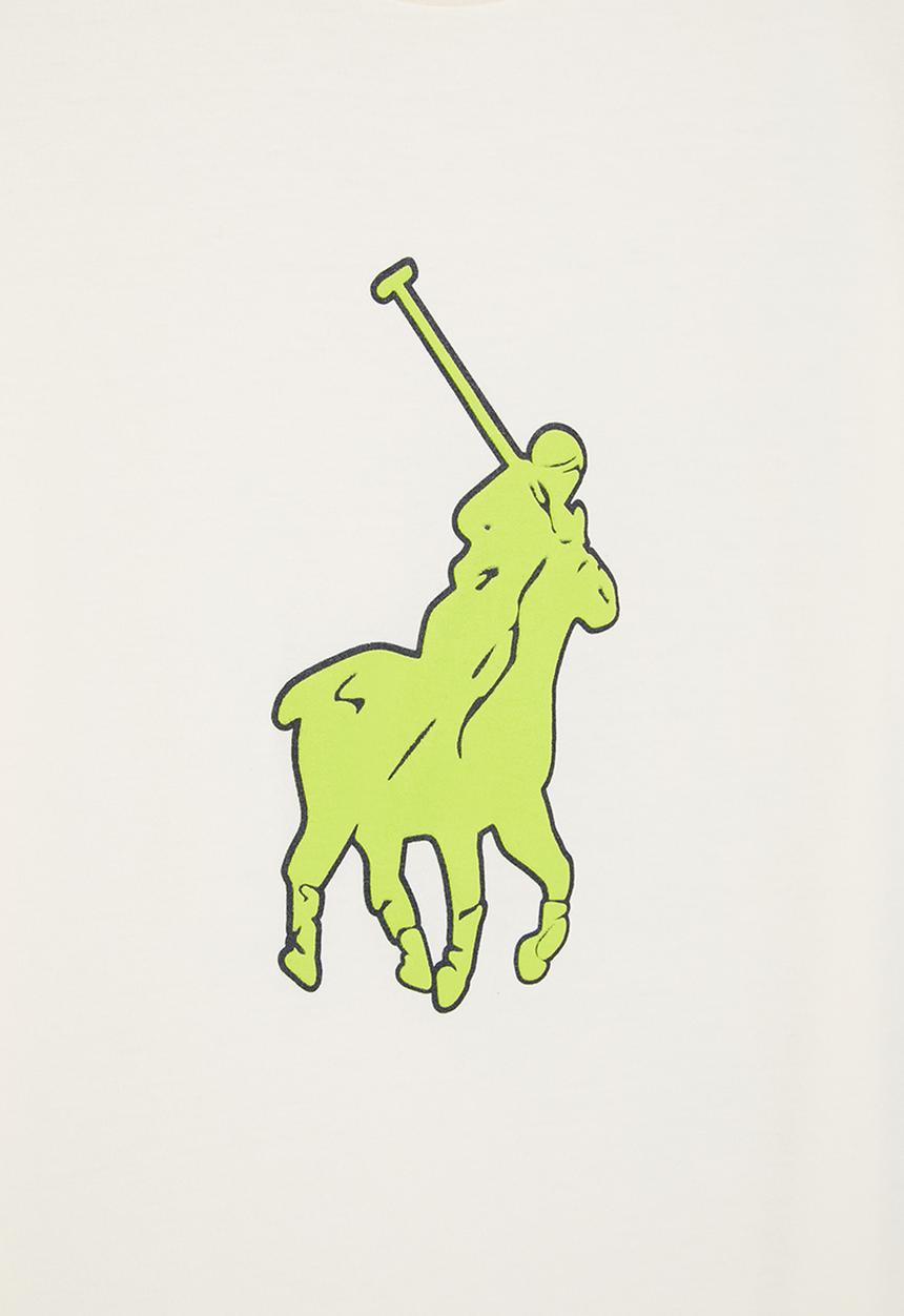 POLO - Boys cameron printed tee - milk