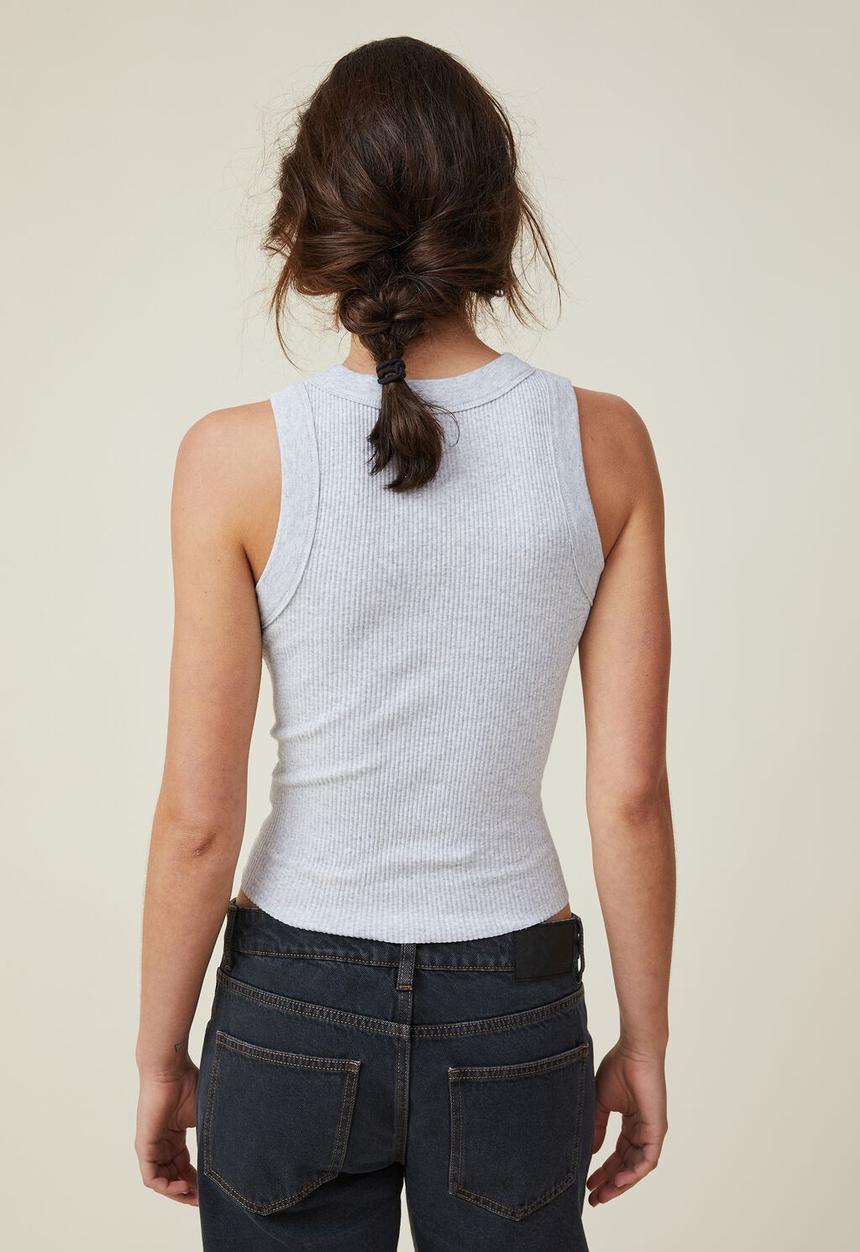 Cotton On - The 91 tank - grey marle