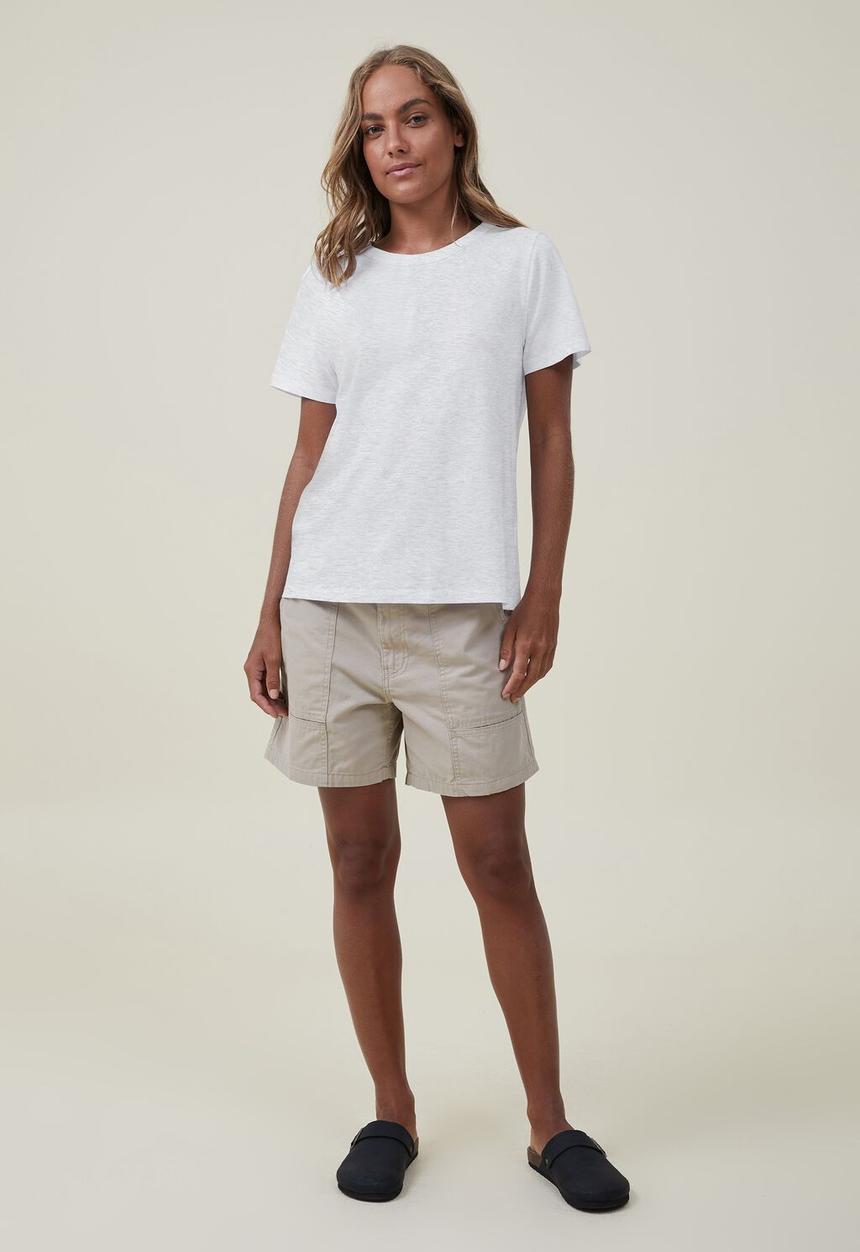 Cotton On - The 91 classic organic tee - light grey marle