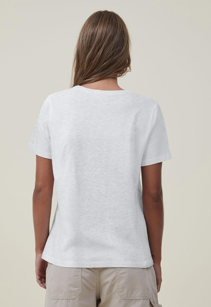 Cotton On - The 91 classic organic tee - light grey marle