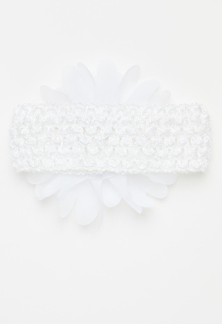 Pop Candy - Baby bow headband - white