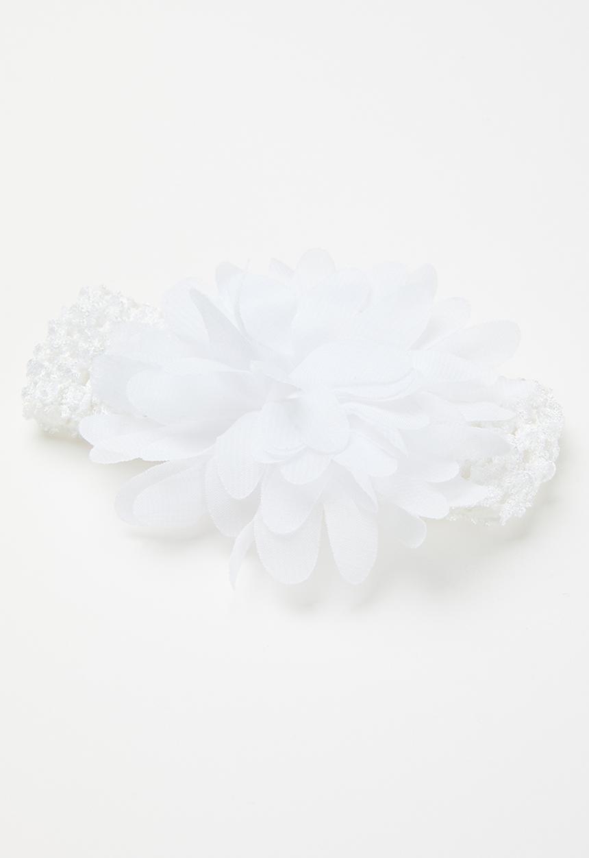 Pop Candy - Baby bow headband - white