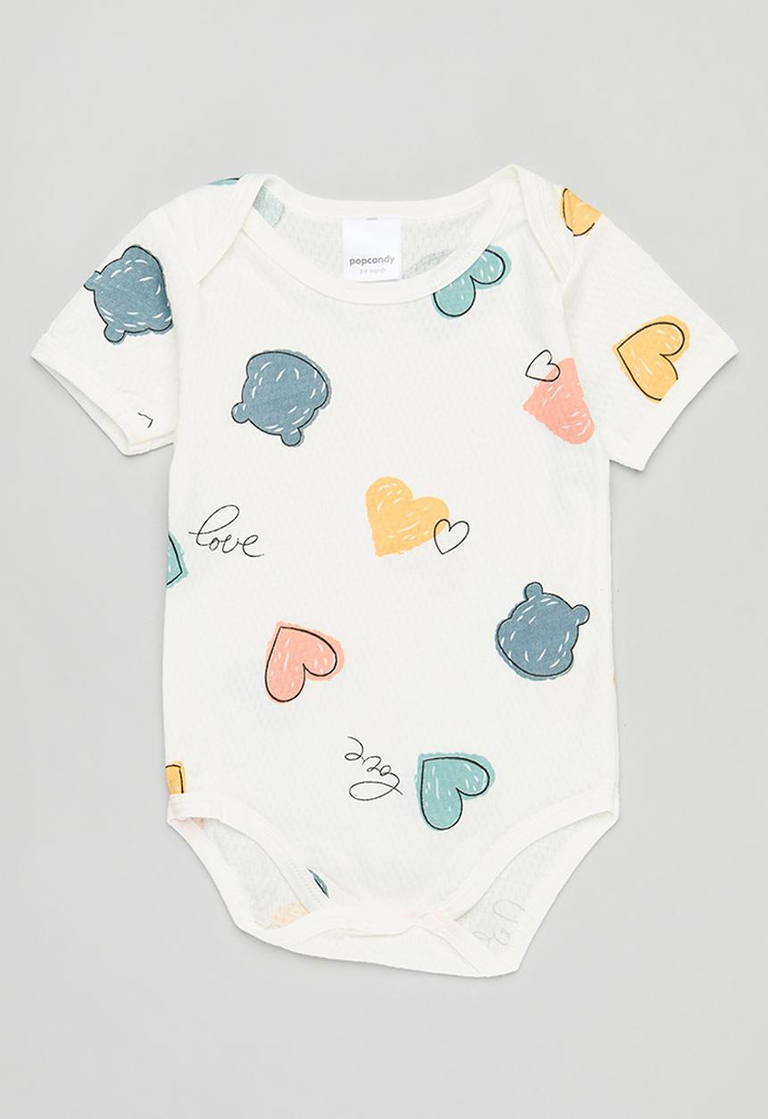 Pop Candy - Baby romper vest - white