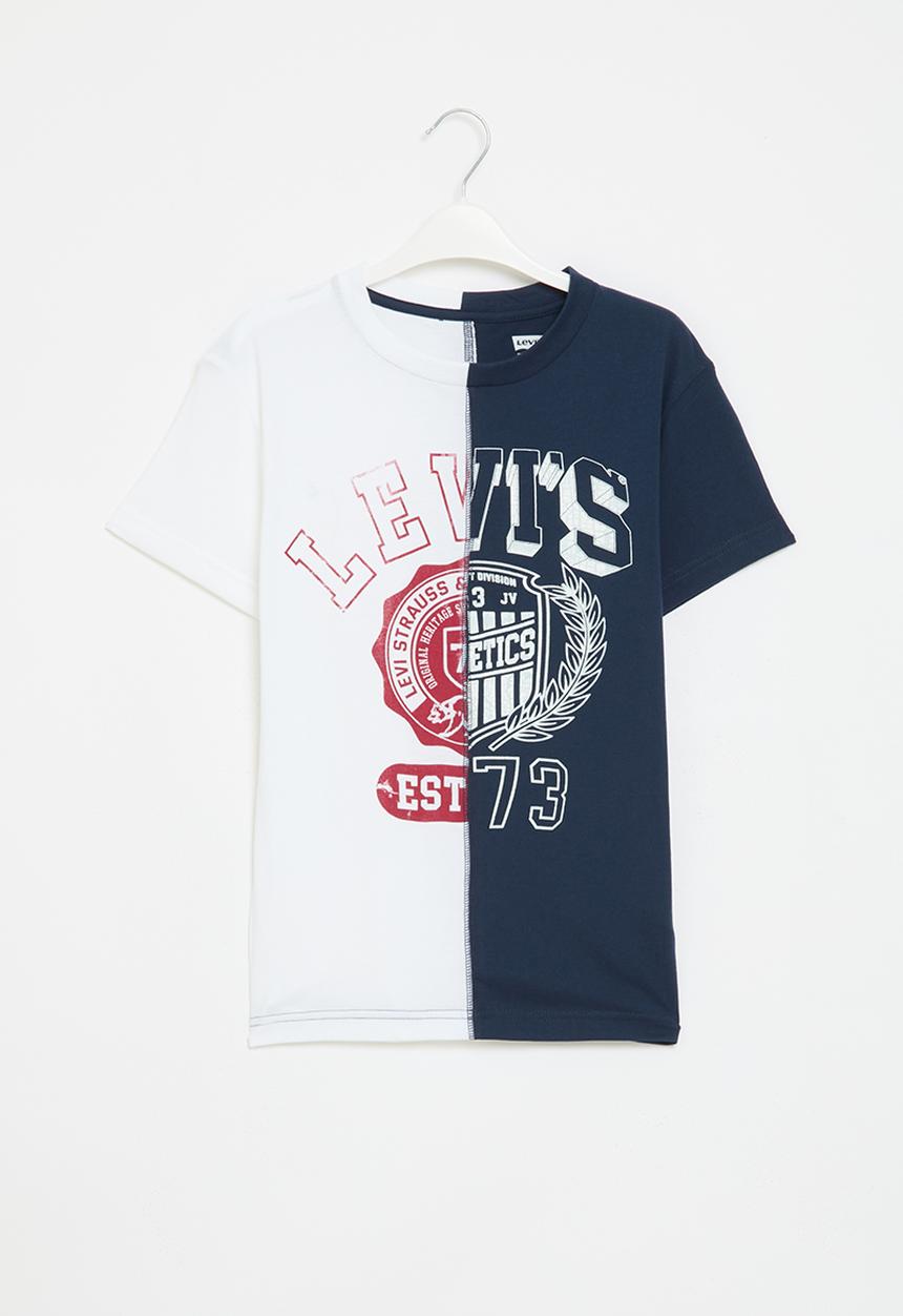 Levi’s® - Lvb spliced tee - white & blue