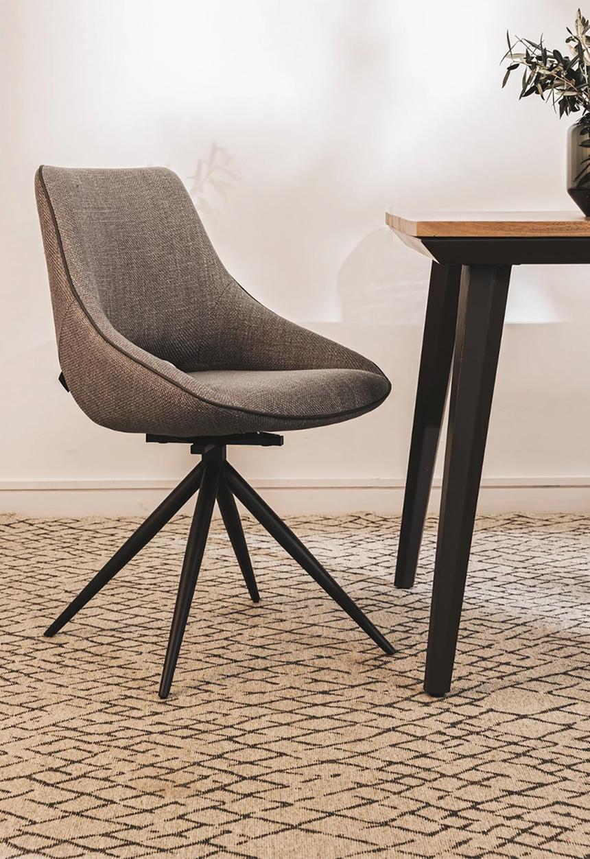 Hertex Haus - Louis Swivel Dining Chair - Pepper