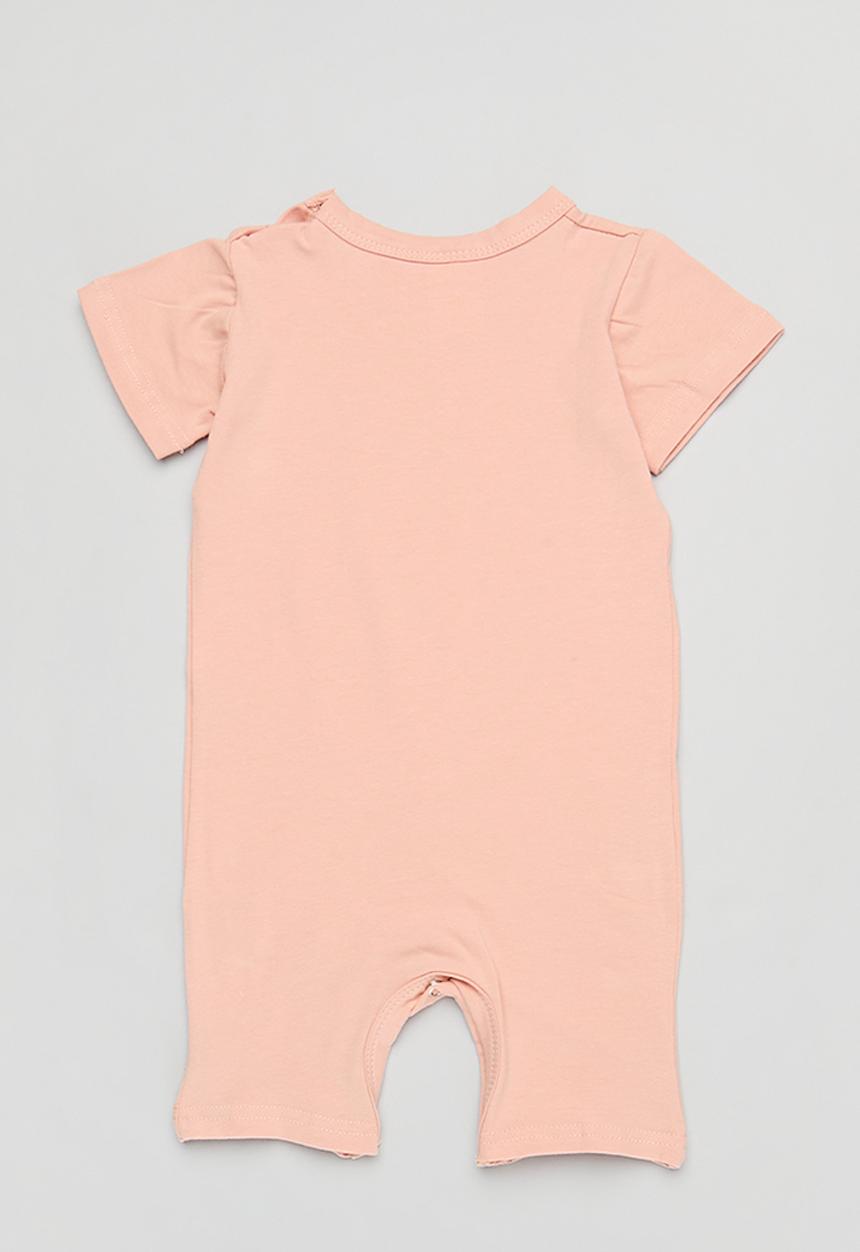 Pop Candy - 2 Pack short sleeve romper - blush and white