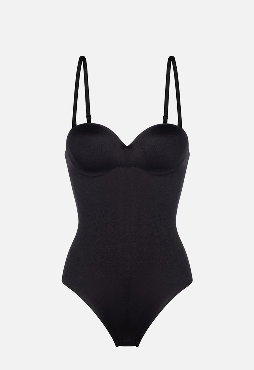 DORINA - Sublime sculpt light padded thong bodysuit - black