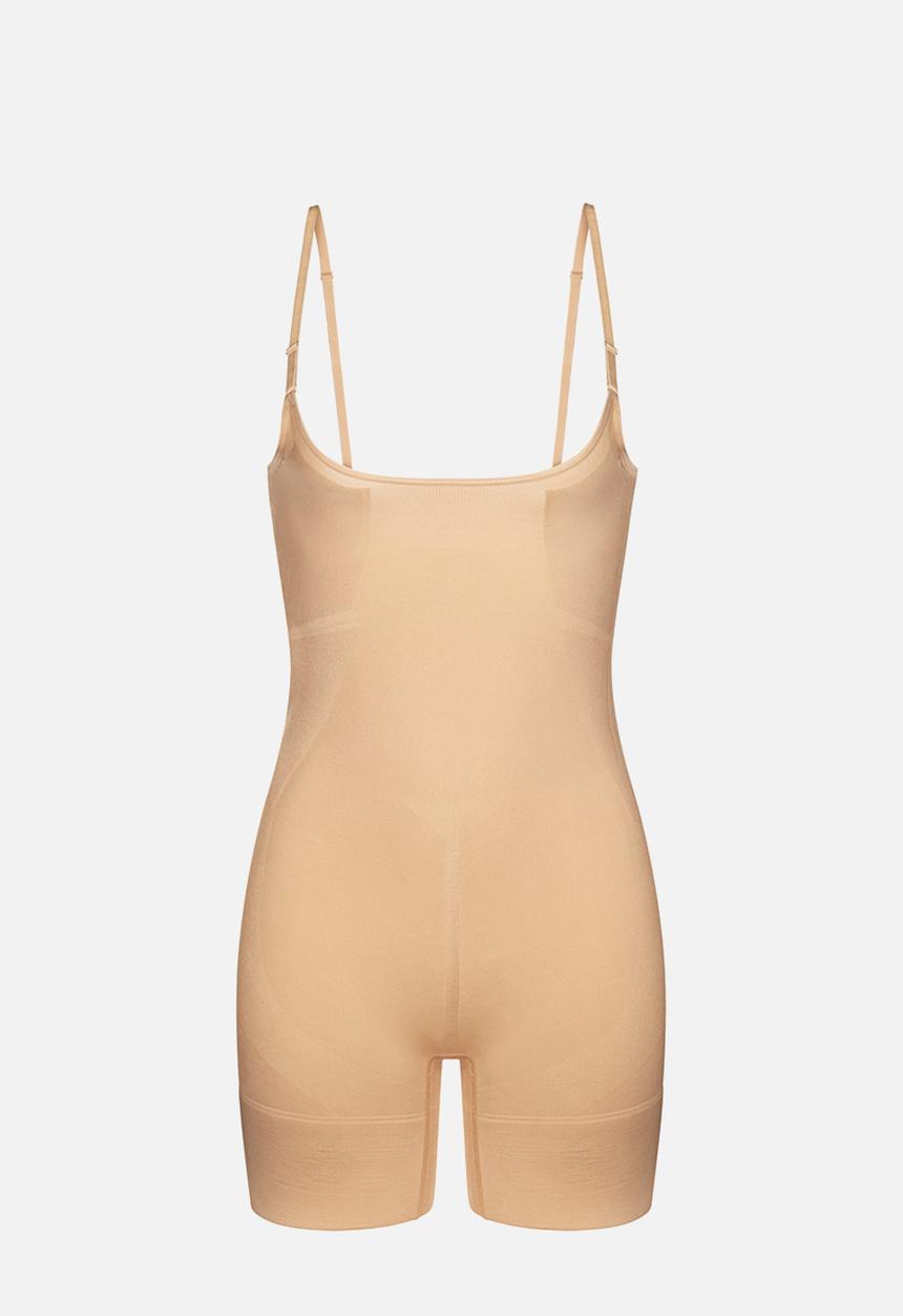 DORINA - Absolute sculpt open bust romper - beige