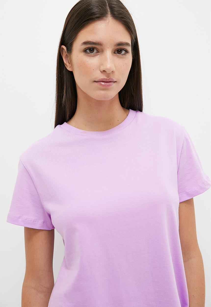 Blake - Knit T-shirt & short set - lilac