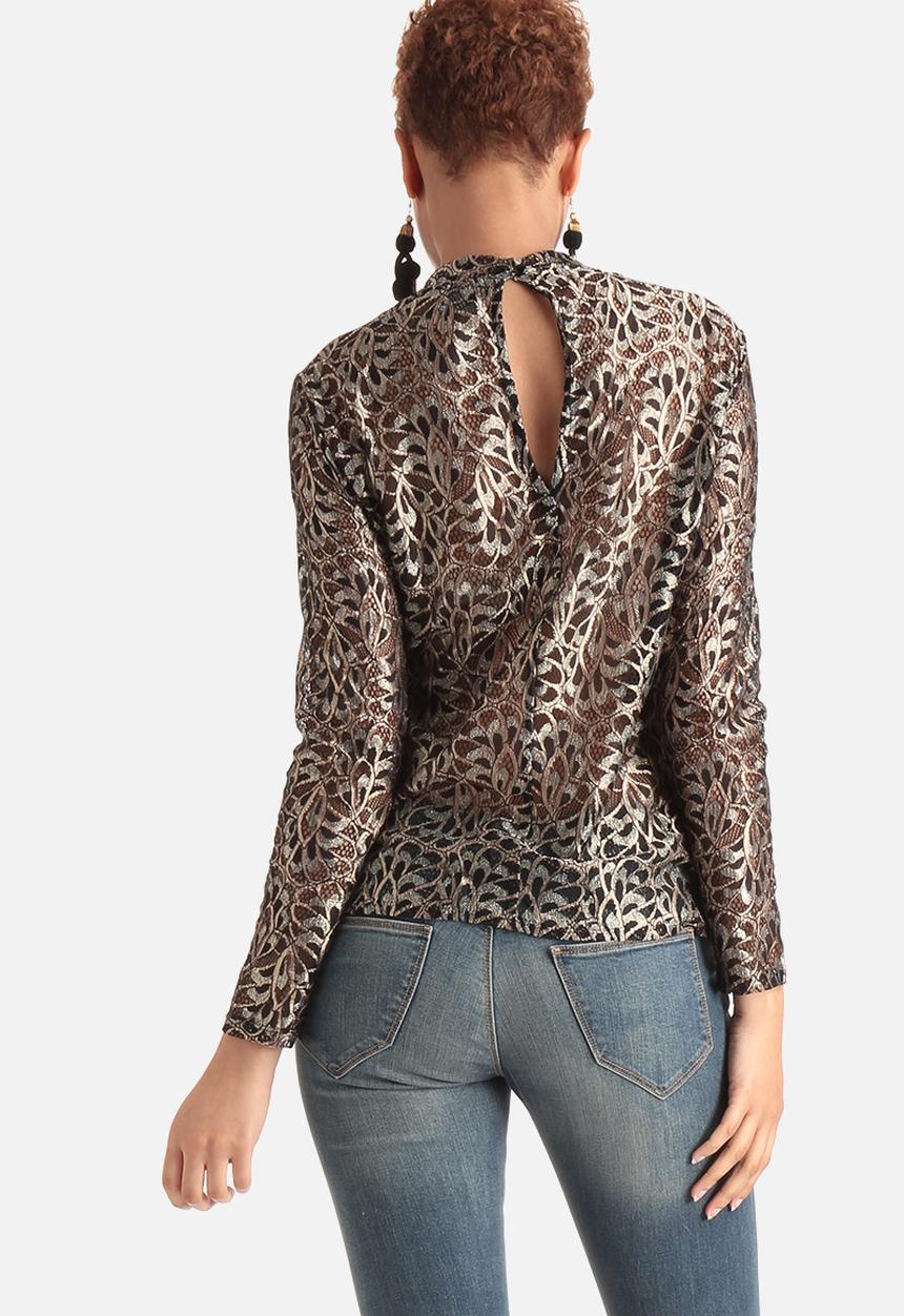 Vero Moda - Henry High Neck Lace Top