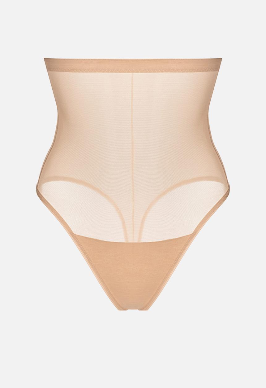 DORINA - Plus Invisible sculpt super high waist thong - beige