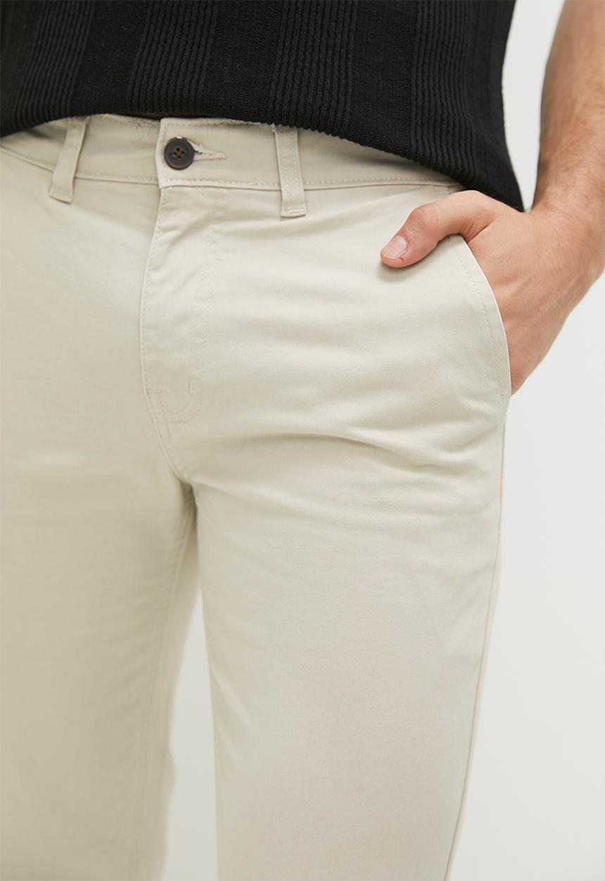 STYLE REPUBLIC - Marshall skinny chino - stone