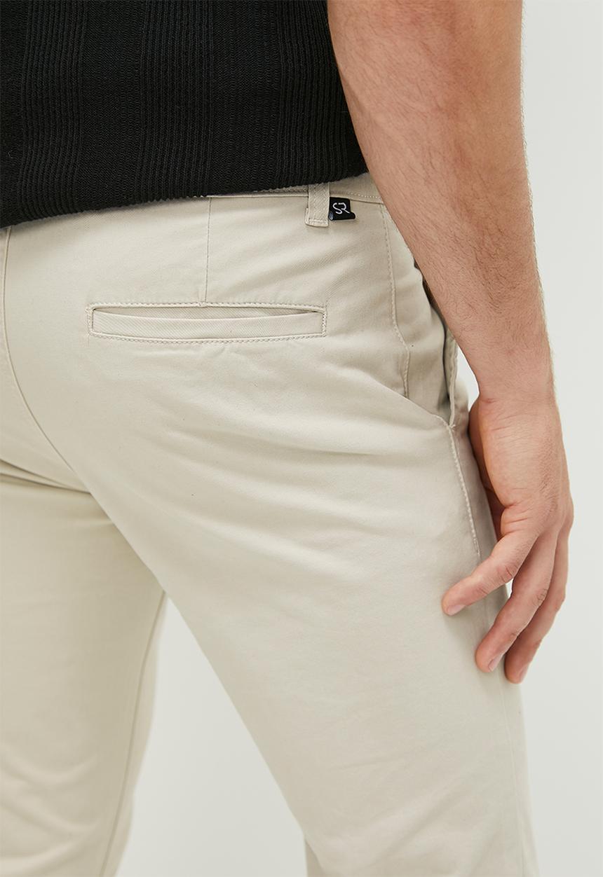 STYLE REPUBLIC - Marshall skinny chino - stone