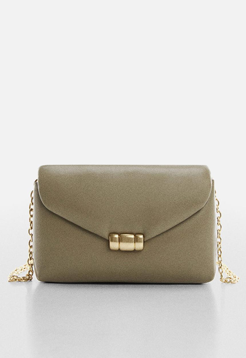 MANGO - Bag falco - beige/khaki