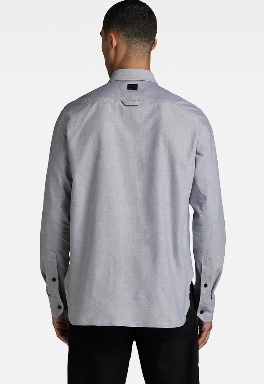G-STAR - Cpo regular shirt l\s duke oxford - correct grey/white oxford