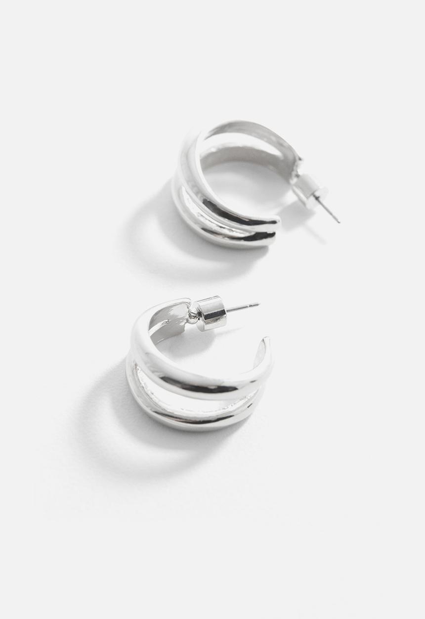 MANGO - Earrings carla - silver