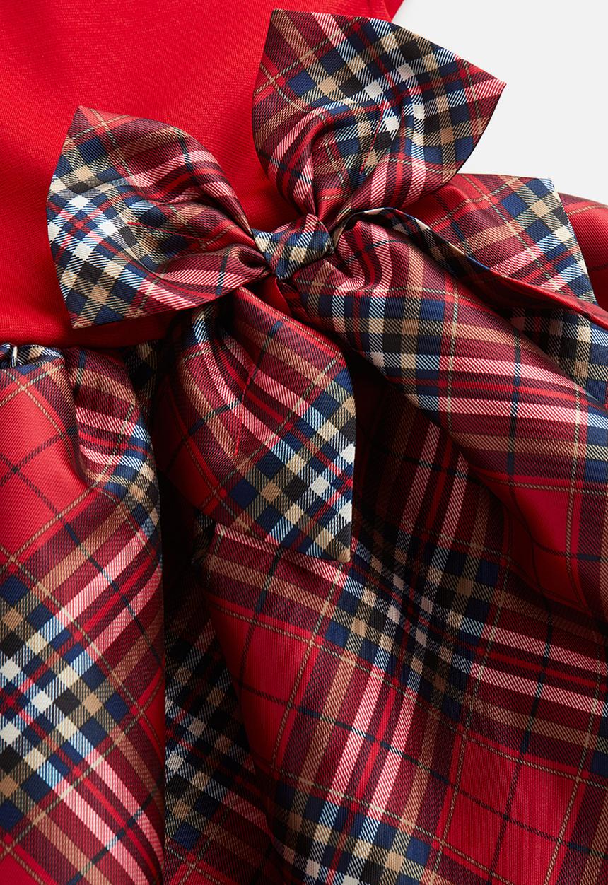 H&M - Flared-skirt dress - red checked
