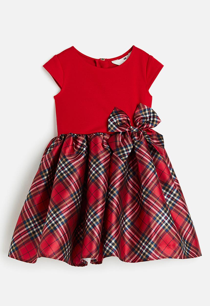 H&M - Flared-skirt dress - red checked