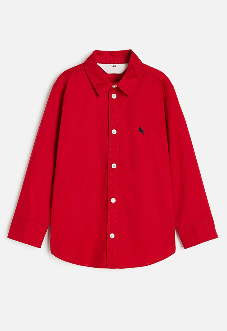 H&M - Cotton shirt - red