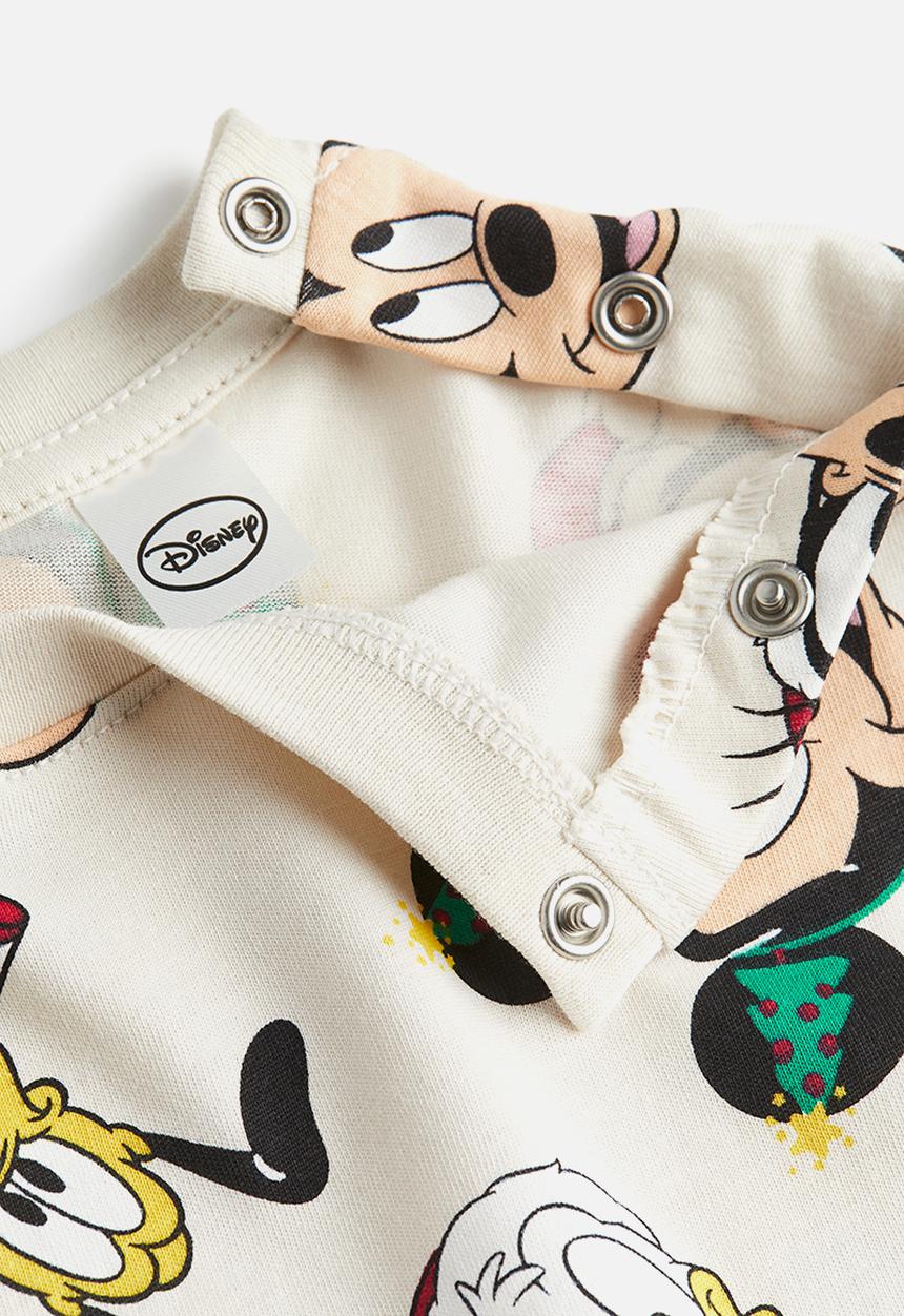 H&M - Printed t-shirt - natural white mickey mouse