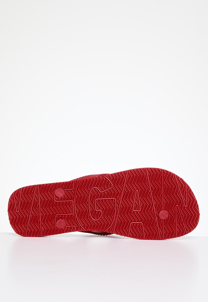 Superdry. - Vintage vegan flip flop - varsity red