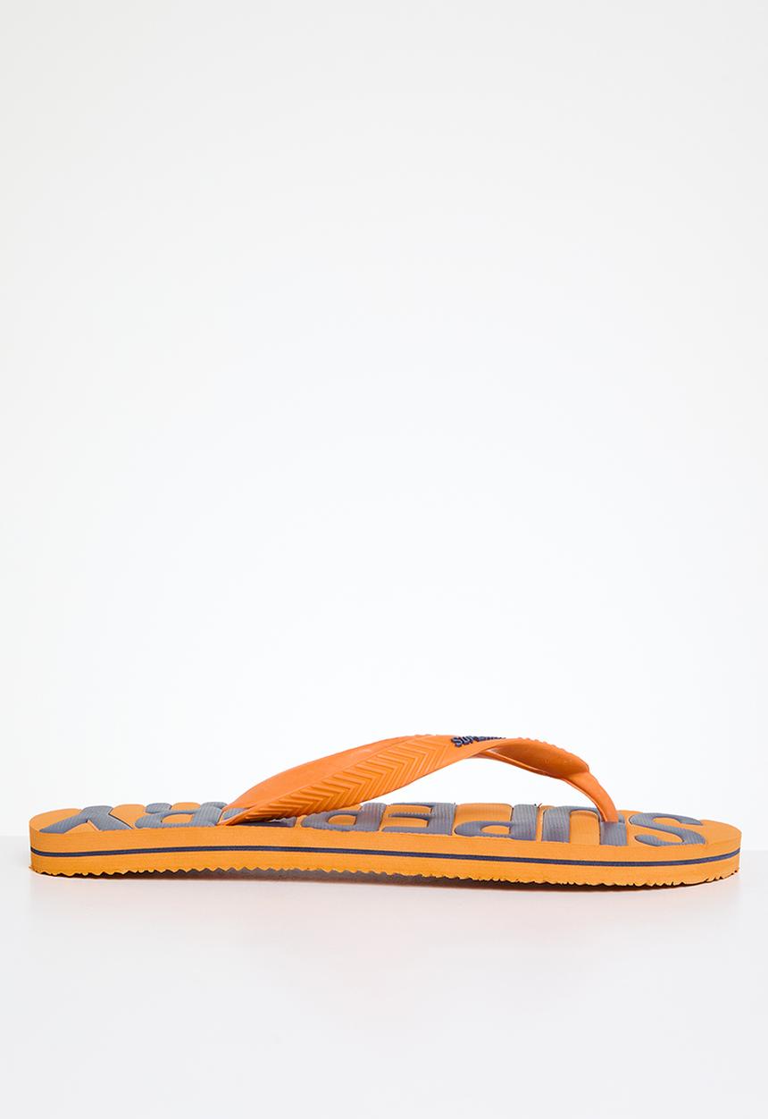 Superdry. - Vintage vegan flip flop - track gold